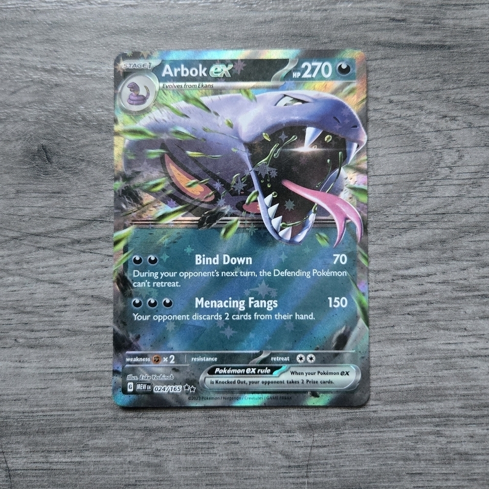 Arbok ex #24 Pokemon Scarlet & Violet 151 Holo Card